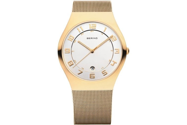 Classic Polished Gold Watch - Bering