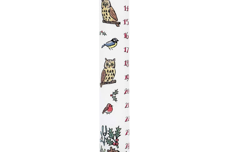 Alison Gardiner - Winter Birds Pillar Advent Candle