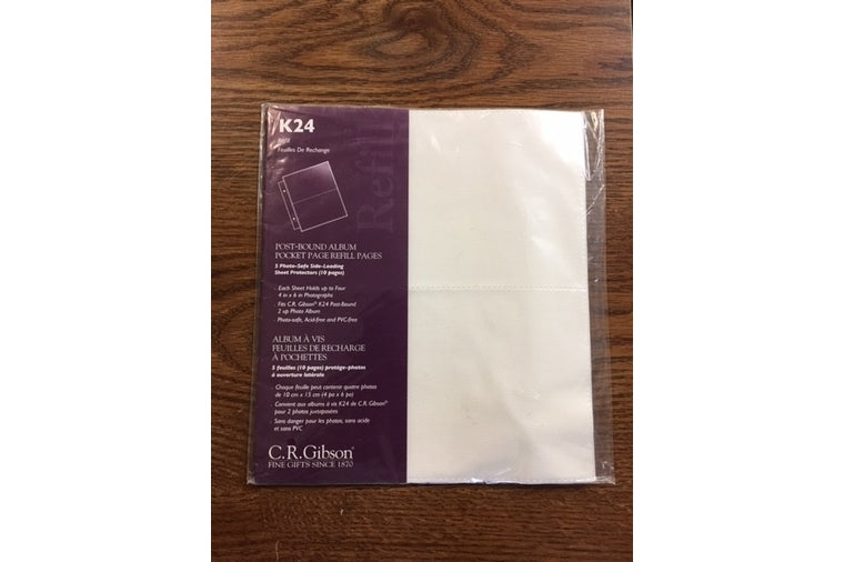 C.R. Gibson K24 Post-Bound Sheet Protectors