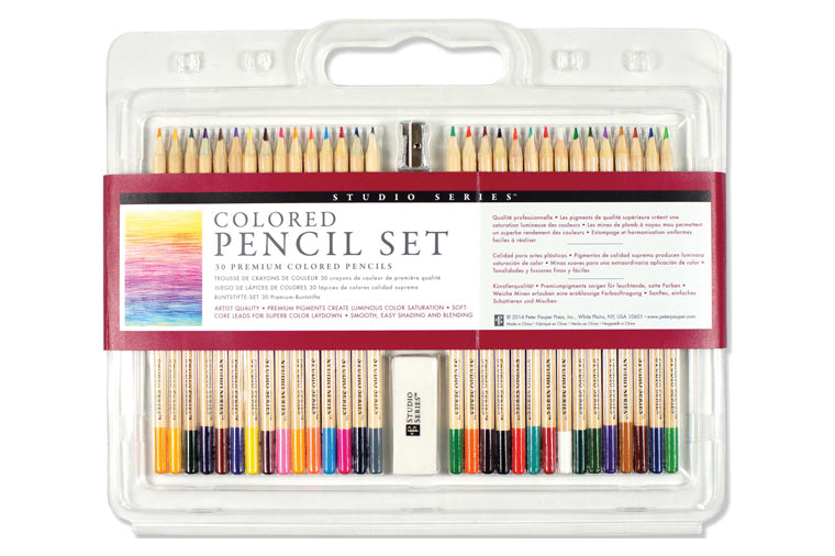 Peter Pauper Press - Studio Series Colored Pencils, set of 30