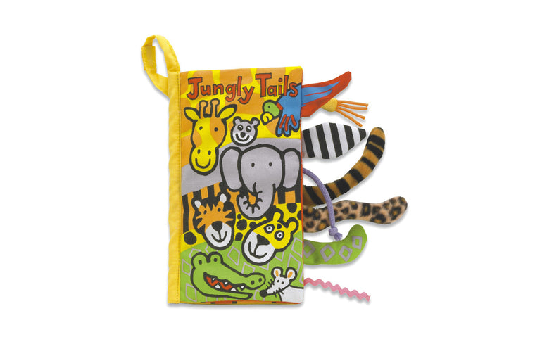 JellyCat - Jungle Tails Book - soft