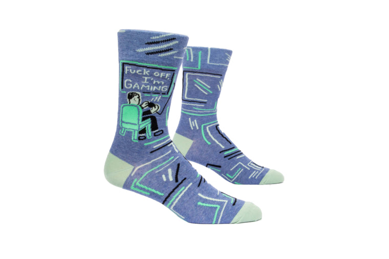 F Off! I'm Gaming! Men's Socks - Blue Q