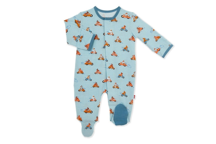Easy Rider Modal Cotton Magnetic Footie