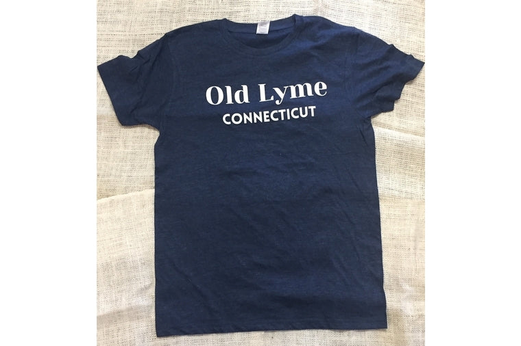 Navy Crewneck Unisex Tee, Old Lyme