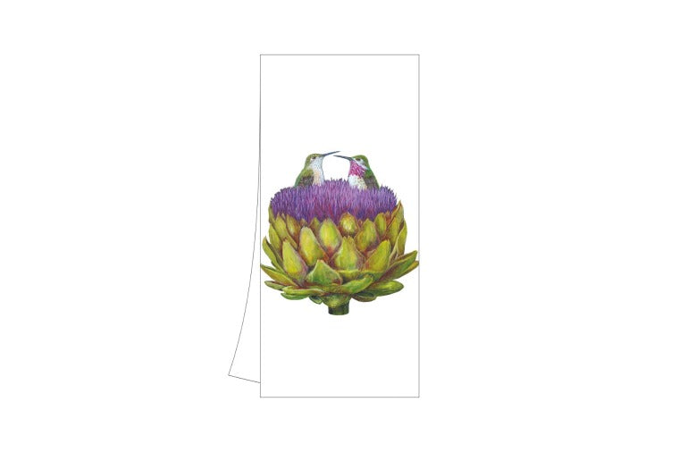 Vicki Sawyer - Love at First Artichoke Kitchen Towel