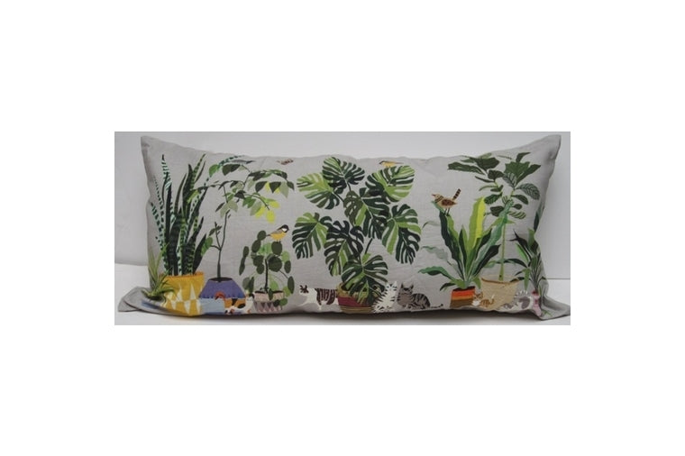 Patio Garden Dawn Blue Pillow 16in.x32in.