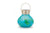 5in. Solar Handblown Glass Tea Lantern - Mint/Blue