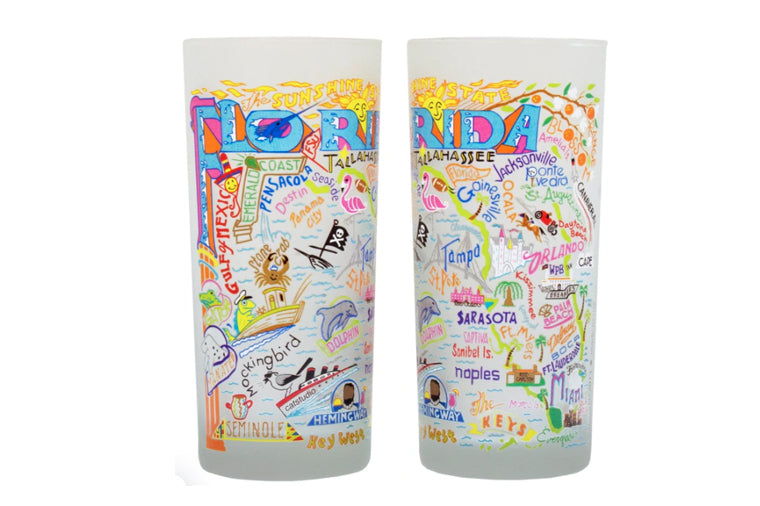 Florida Drinking Glass - Catstudio