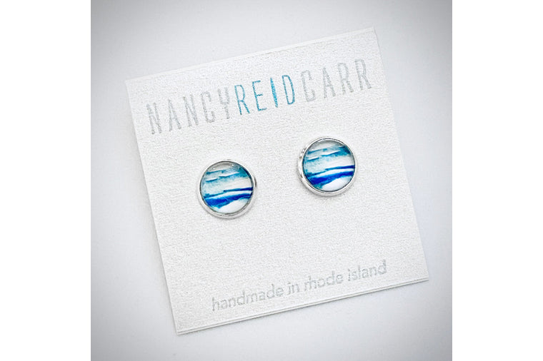 Nancy Reid Carr - Blue Breeze Post Earring