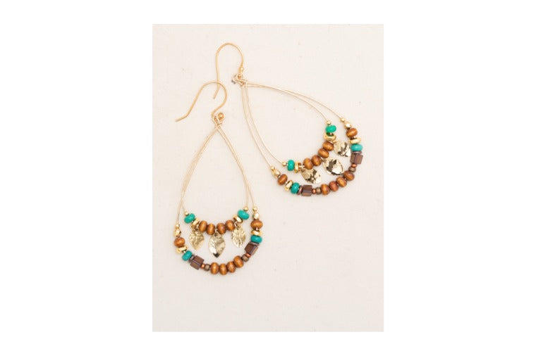 Holly Yashi - Fernweh Hoop Earrings - Gold