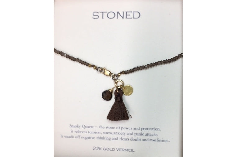 Smoky Quartz Necklace - B.U.