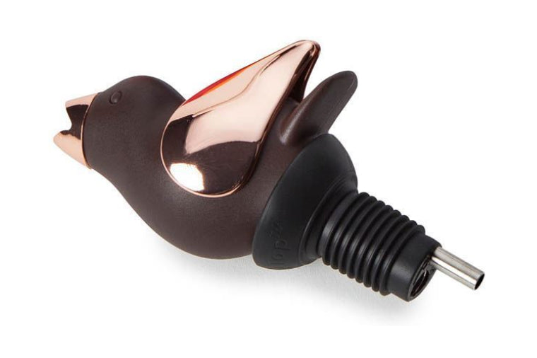 ChirpyTop Wine Pourer, Brown/Copper