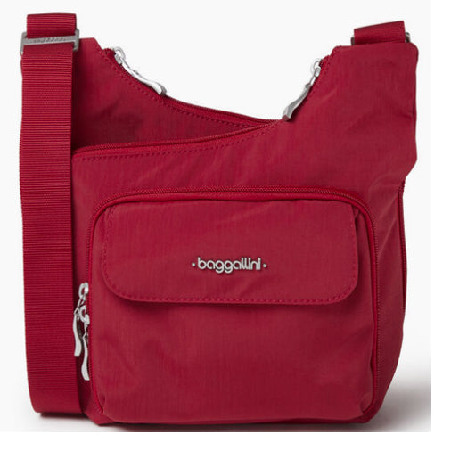 Baggallini - Criss Cross Crossbody Bag- Red