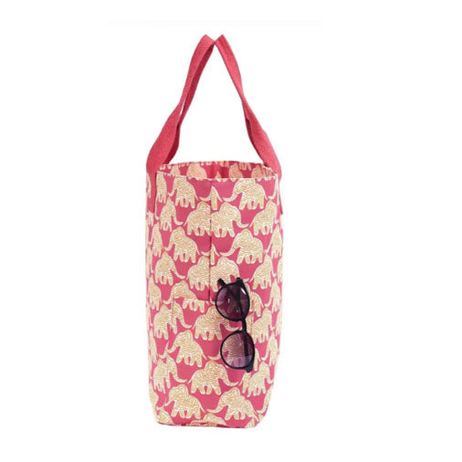 Elephants Canvas Carryall Tote Bag
