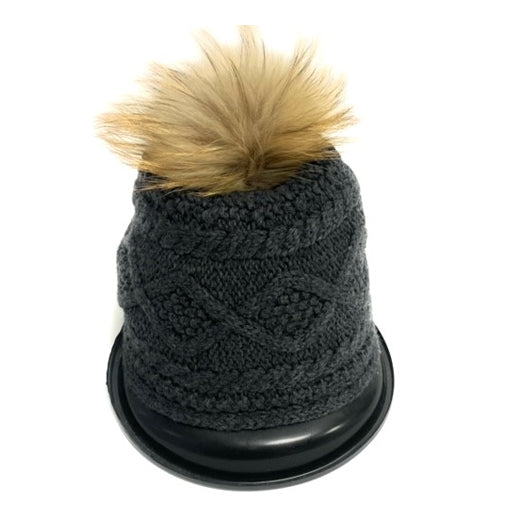 Cashmere Hat in Charcoal