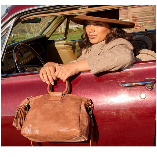 Hobo Bags - Sheila Medium Satchel - Burnished Saddle