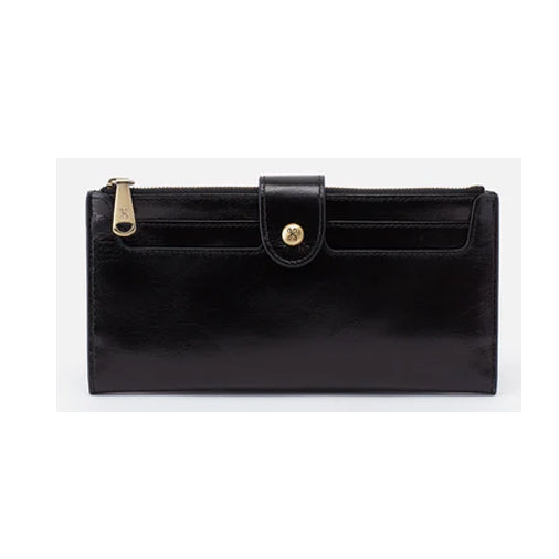 Hobo Bags - Dunn Continental Wallet- Black