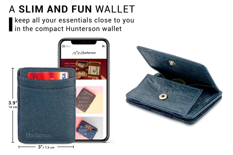 Hunterson Magic Coin Wallet - Marine - Vegan