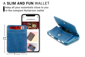 Hunterson Magic Coin Wallet - Azur/White