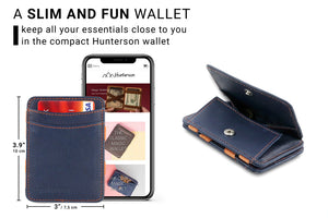 Hunterson Magic Coin Wallet - Blue/Orange