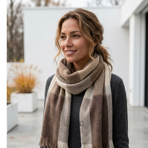 Alpaca Scarf - Salt Flat