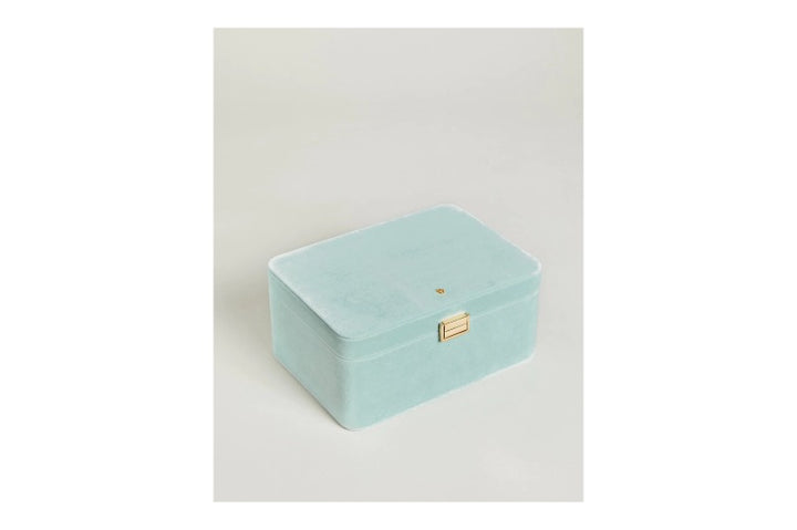 Spartina - Medium Desktop Jewelry Case - Sea Foam Velvet