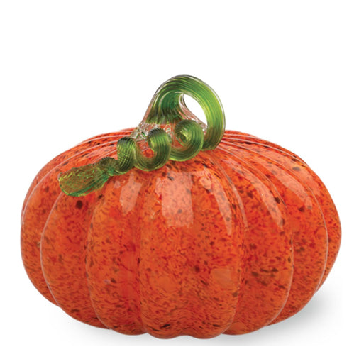 Glass Pumpkin Figurine 7"
