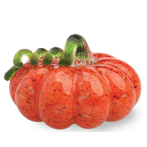 Small Glass Pumpkin Figurine 5"