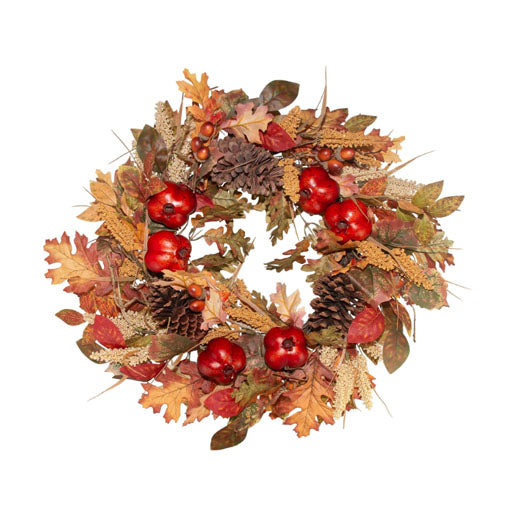 Fall Wreath with Pomegranates