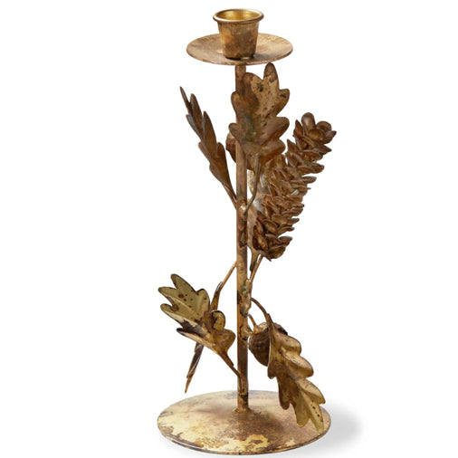 Oak Leaf & Acorn Taper Holder