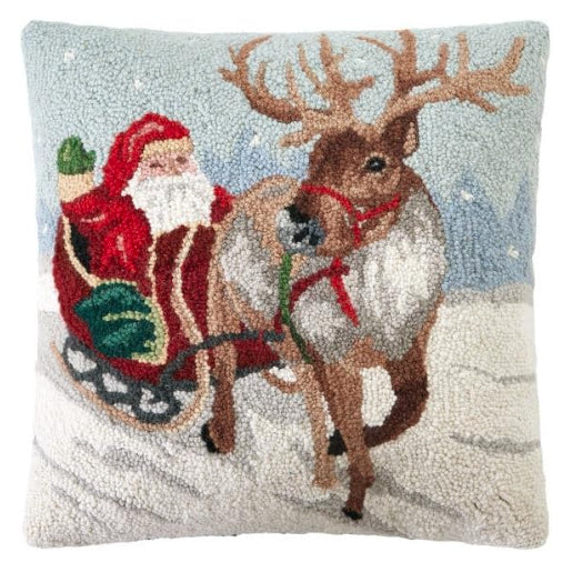 Hello Santa Hook Pillow 18"