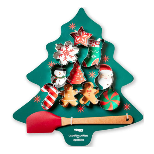 Christmas Cookie Cutter and Spatula Set
