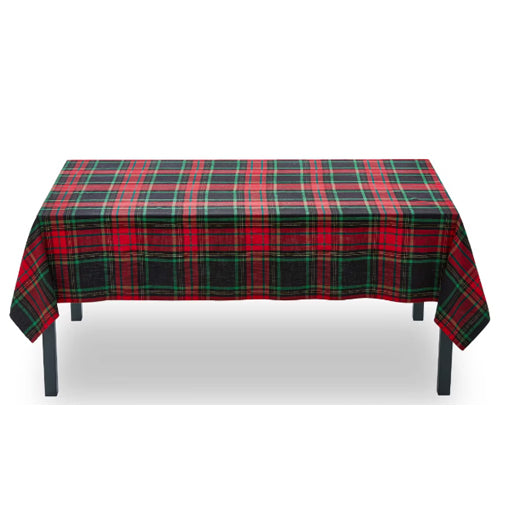Christmas Plaid Tablecloth 96" x 60"