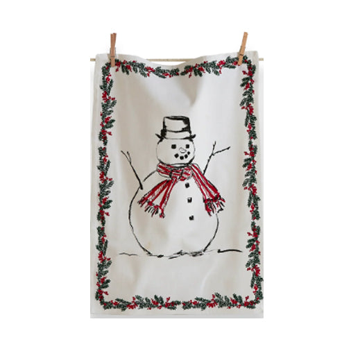 Snowman Christmas Dishtowel