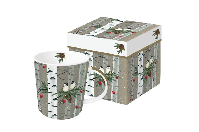 Birds & Birches Gift-Boxed Mug