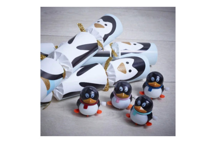 Robin Reed - Racing Penguins Crackers - Set of 6