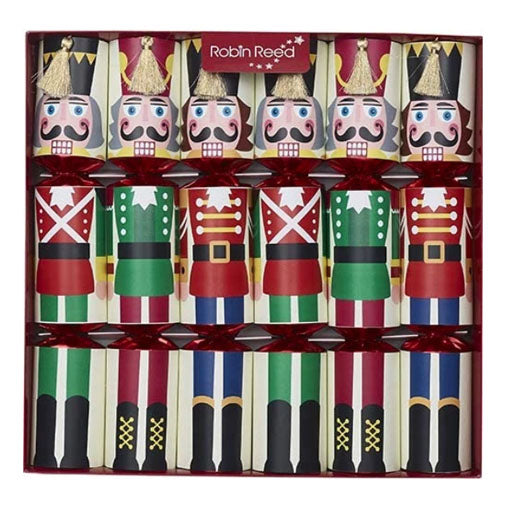 Robin Reed Racing Nutcracker Christmas Crackers, Box of 6