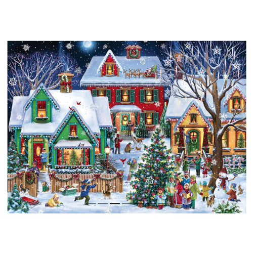 Neighborhood Christmas Advent Calendar Puzzle 1000 Pc