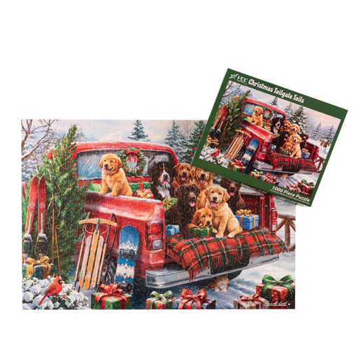 Christmas Tailgate Tails 1000 Piece Jigsaw Puzzle