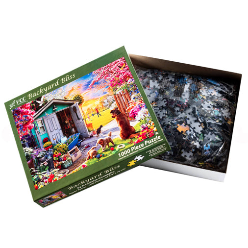 Backyard Bliss 1000 Piece Spring Garden Jigsaw Puzzle
