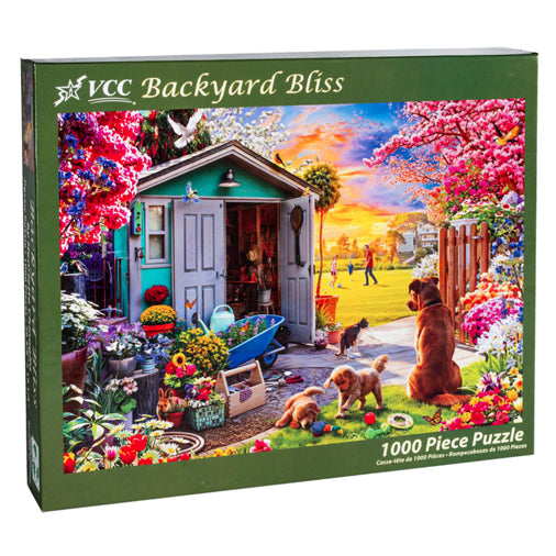Backyard Bliss 1000 Piece Spring Garden Jigsaw Puzzle