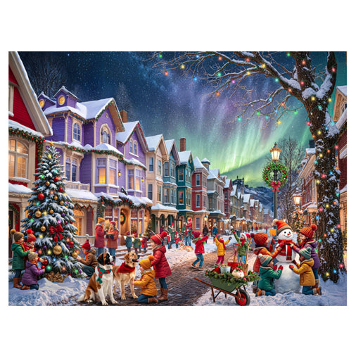 Main Street Christmas 500 Piece Jigsaw Puzzle