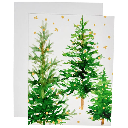 Caspari White Christmas Foil Christmas Cards