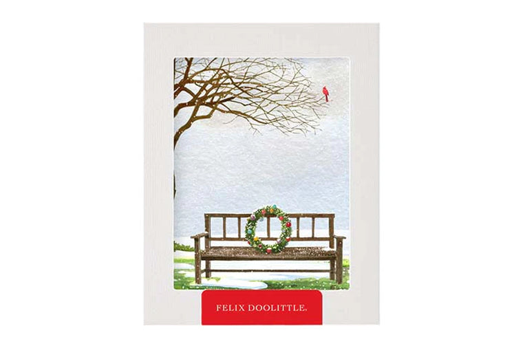 Felix Doolittle - Snowy Wreath Boxed Note Cards