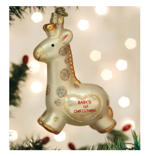 Old World Christmas - 2024 Baby's First Christmas Giraffe