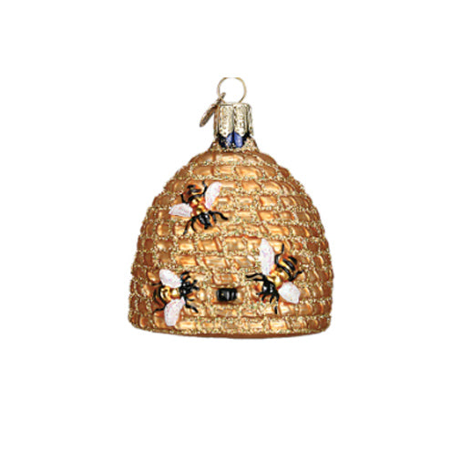Old World Christmas - Bee Skep Ornament