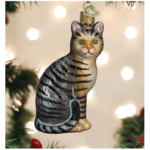 Old World Christmas - Tabby Cat Ornament