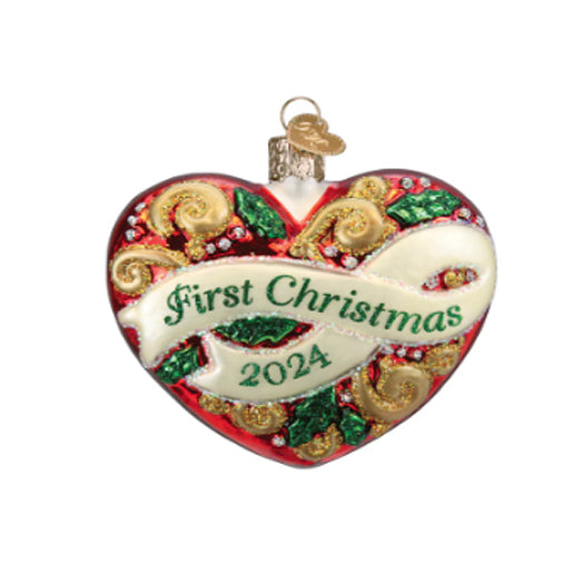 Old World Christmas - 2024 First Christmas Heart Ornament