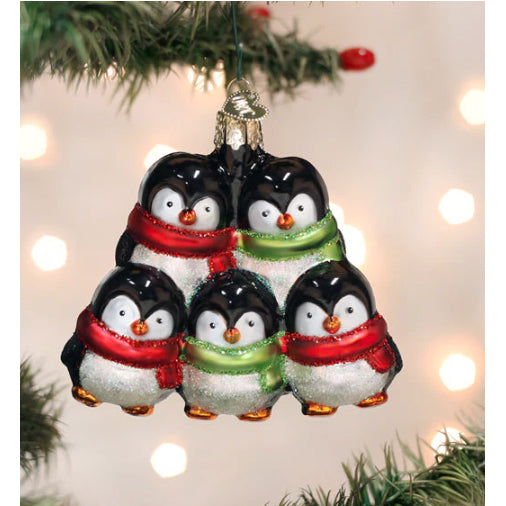 Old World Christmas - Penguin Family Of 5 Ornament