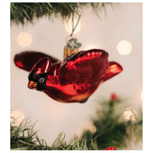 Old World Christmas - Cardinal In Flight Ornament
